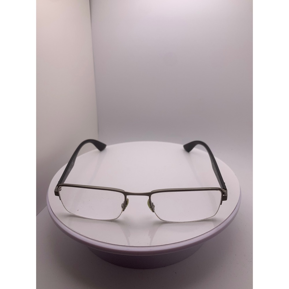 Ray-Ban RB 6331 2620 Gray Black Rectangular Eyeglasses 54-19-145 Frames Only